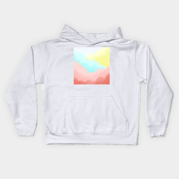 Clouds Kids Hoodie by LadybugDraws